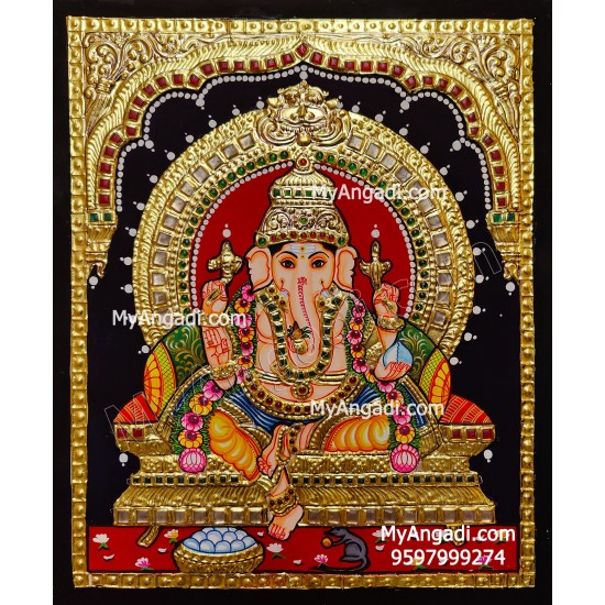 Ganesha Tanjore Painting Ganesha Tanjore Painting