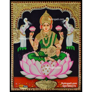 Gajalakshmi Tanjore Painting