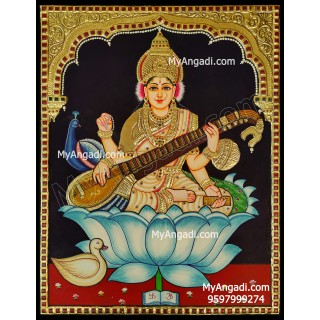 Saraswathi Tanjore Painting