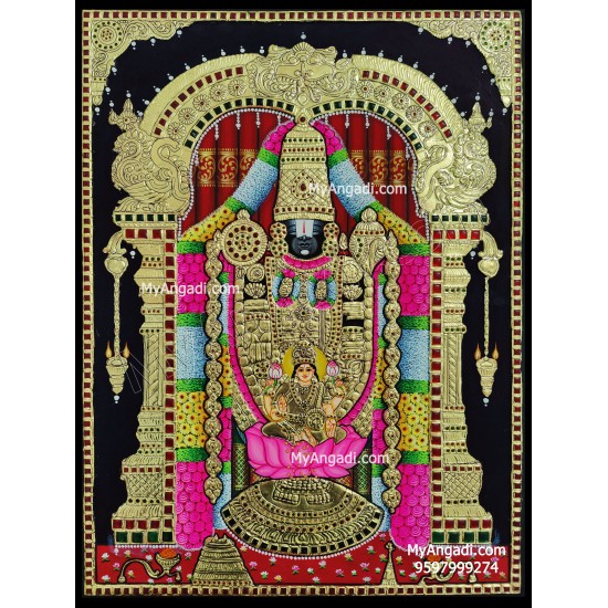 Balaji Lakshmi Tanjore Painting Balaji Lakshmi Tanjore Painting