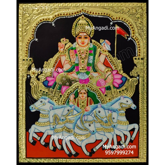 Surya Narayanan Tanjore Painting