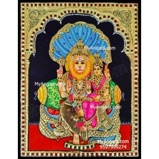 Lakshmi Narasimmar Tanjore Painting