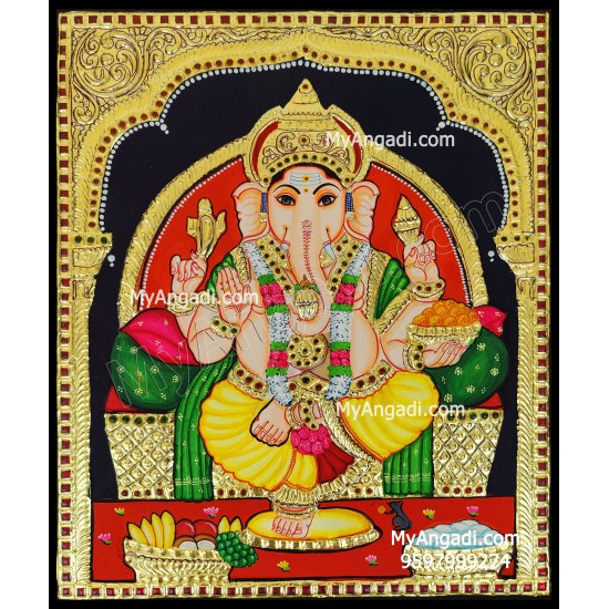 Ganesha Tanjore Painting Ganesha Tanjore Painting