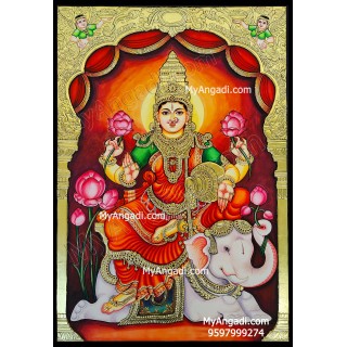 Gajalakshmi Tanjore Painting