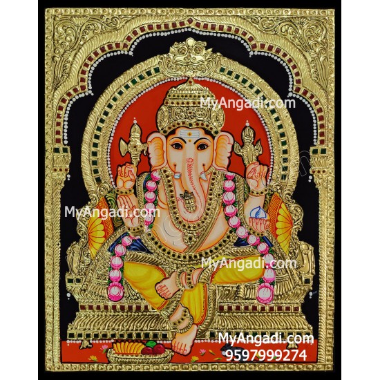 Ganesha Tanjore Painting Ganesha Tanjore Painting