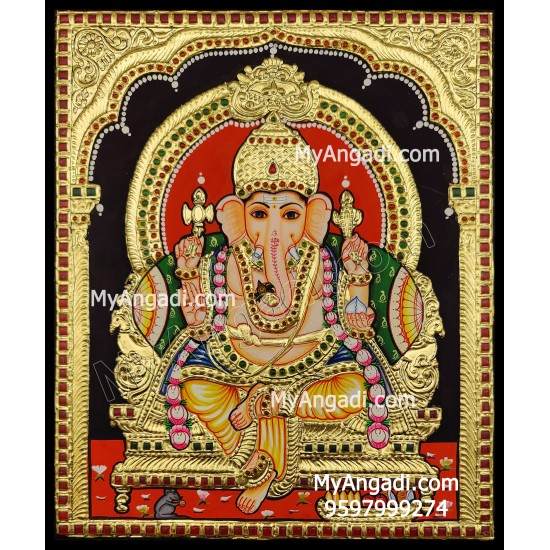 Ganesha Tanjore Painting Ganesha Tanjore Painting