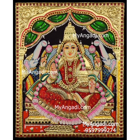 Gajalakshmi Tanjore Painting