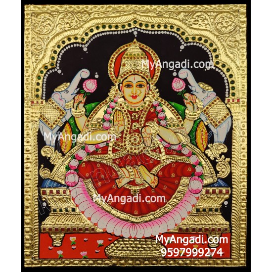 Gajalakshmi Tanjore Painting