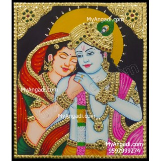 Radha Krishna Tanjore Painting