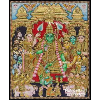 Ramar Pattabhishekam Tanjore Painting