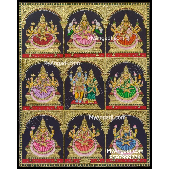 Ashtalakshmi Tanjore Painting