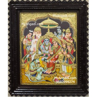 Ramar Pattabhishekam Tanjore Painting