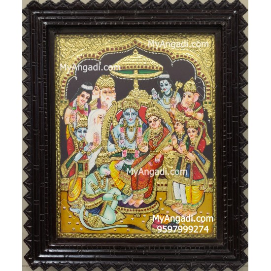 Ramar Pattabhishekam Tanjore Painting Ramar Pattabhishekam Tanjore Painting