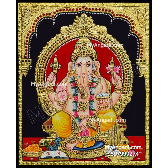 Ganesha Tanjore Painting Ganesha Tanjore Painting