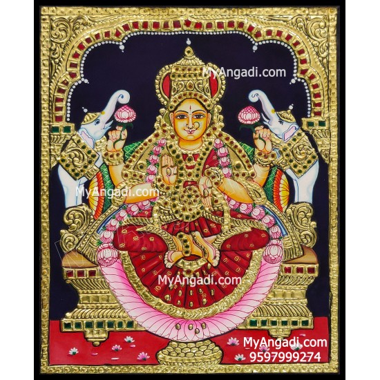 Gajalakshmi Tanjore Painting Gajalakshmi Tanjore Painting