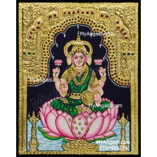 Dhana Lakshmi Tanjore Painting, Dhanalakshmi Tanjore Painting