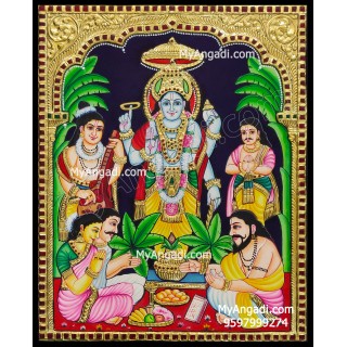 Sathya Narayana Tanjore Painting