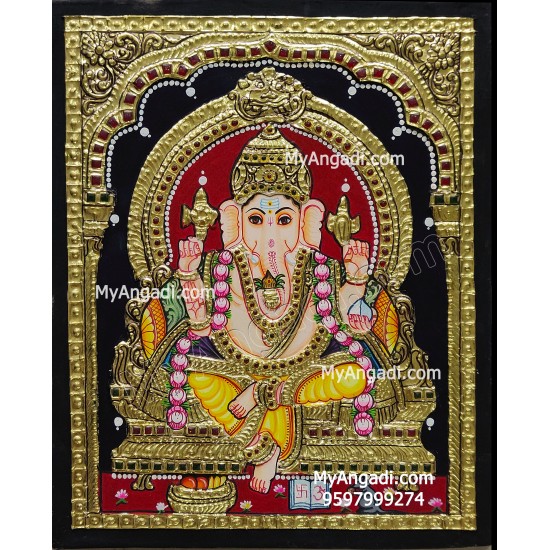 Ganesha Tanjore Painting Ganesha Tanjore Painting