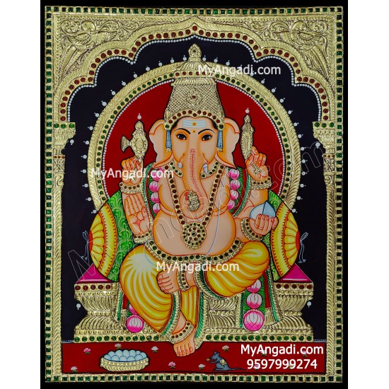 Ganesha Tanjore Painting