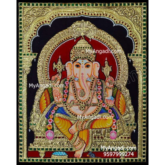 Ganesha Tanjore Painting Ganesha Tanjore Painting