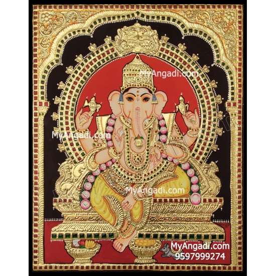 Ganesha Tanjore Painting