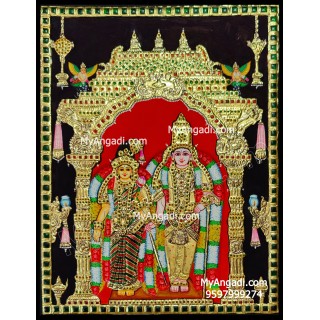 Aandal Tanjore Painting, Andal Tanjore Painting