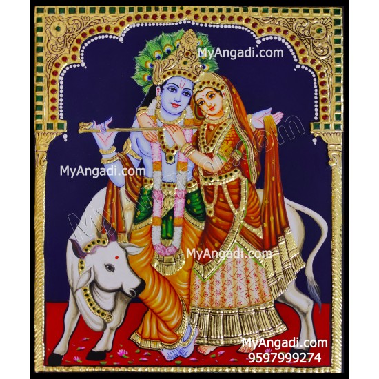 Radha Krishna Tanjore Painting