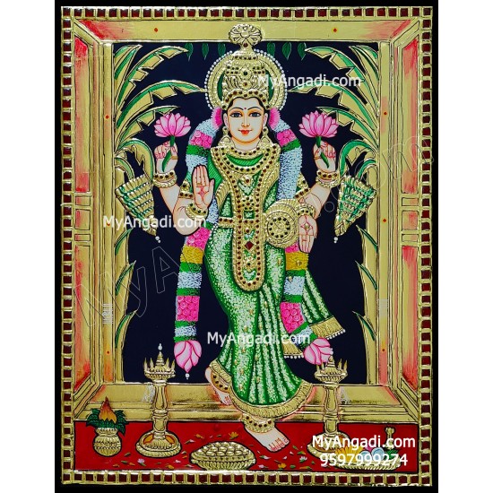 Graha Lakshmi Tanjore Painting