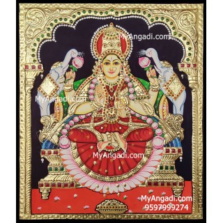 Gaja Lakshmi Tanjore Painting