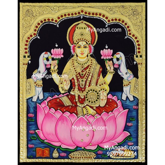 Gaja Lakshmi Tanjore Painting