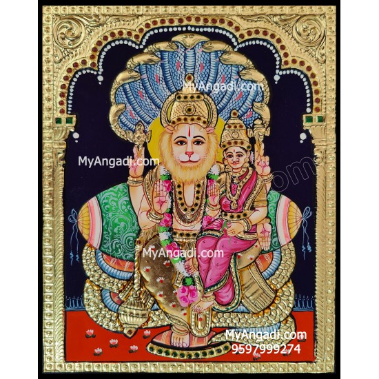 Lakshmi Narasimhar Tanjore Painting