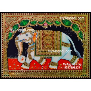 Elephant Tanjore Painting