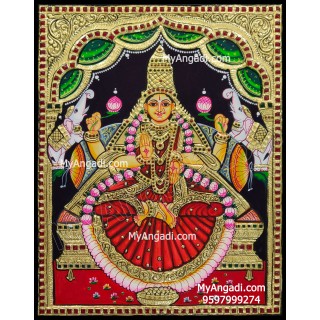 Gajalakshmi Tanjore Painting