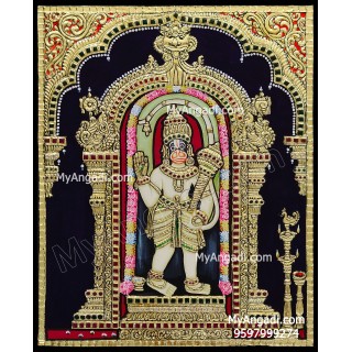 Ashtamsa Hanuman Tanjore Painting