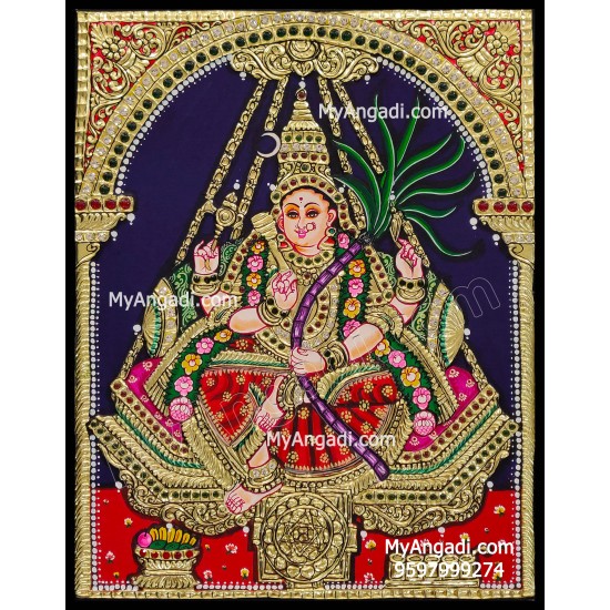 Raja Rajeshwari Tanjore Painting