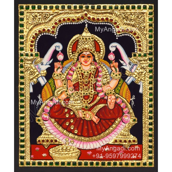 Gaja Lakshmi Tanjore Paintings