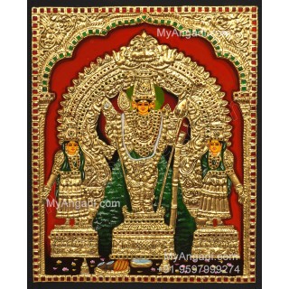 Pachai Sathina Murugan Tanjore Painting