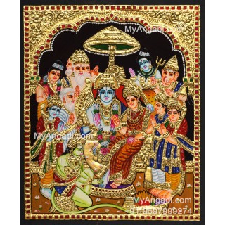 Ramar Pattabhisekam Tanjore Painting