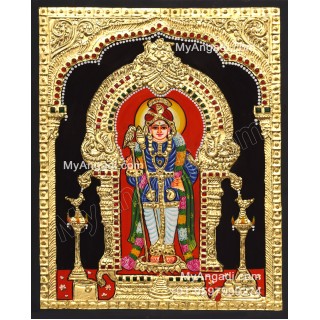 Raja Alangara Murugan Tanjore Painting