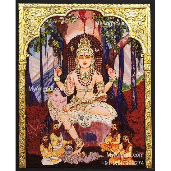 Dakshinamurthi Tanjore Painting