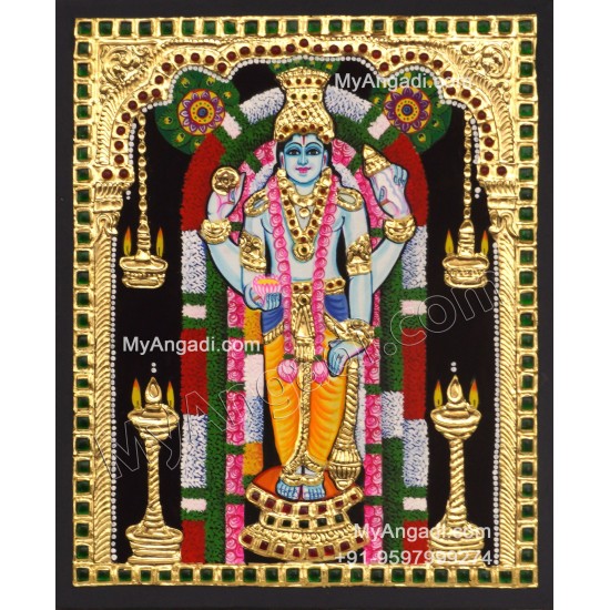 Guruvayoorappan Tanjore Painting