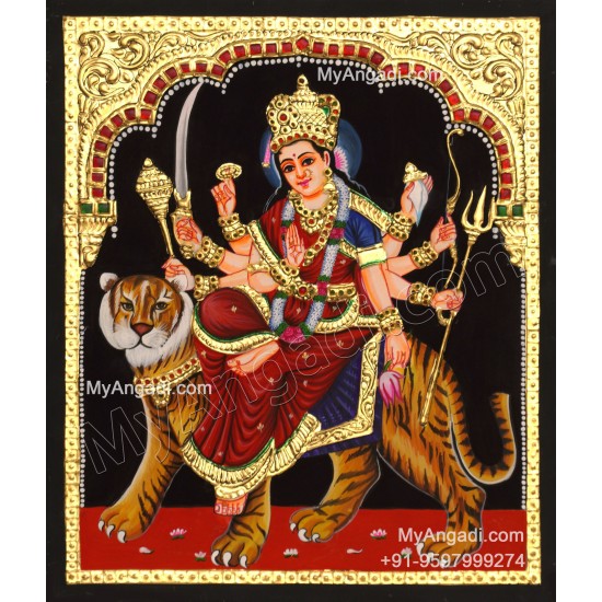 Durga Devi Tanjore Painting