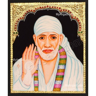 Shirdi Sai Baba Tanjore Painting