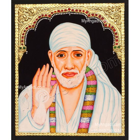 Shirdi Sai Baba Tanjore Painting