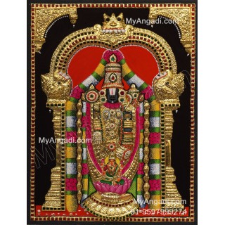 3d Balaji Lakshmi Tanjore Painting