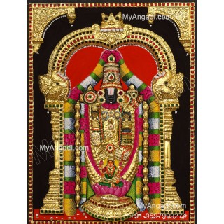 3d Balaji Lakshmi Tanjore Painting