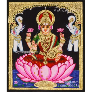 Gajalakshmi Tanjore Painting