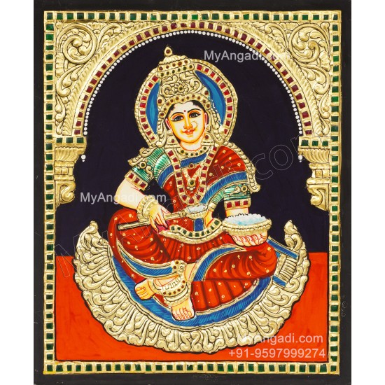 Annapoorani Tanjore Painting Annapoorani Tanjore Painting