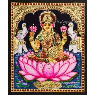 Gajalakshmi Tanjore Painting