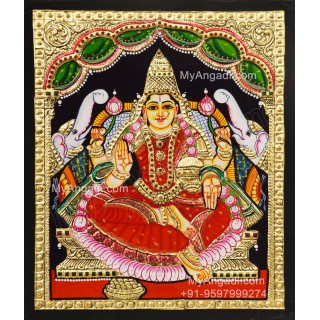 Gajalakshmi Tanjore Painting